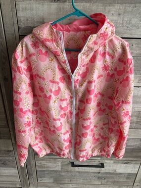 Pink Minnie Mouse Hooded Windbreaker